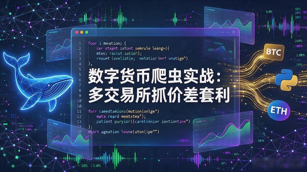 数字货币爬虫实战：多交易所抓价差套利
