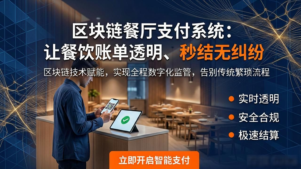 区块链餐厅支付系统：让餐饮账单透明、秒结无纠纷