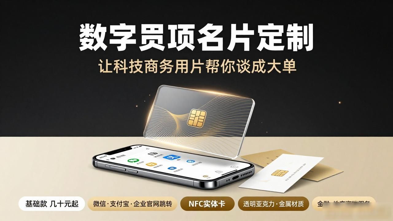 数字货币名片定制——让科技商务名片帮你谈成大单