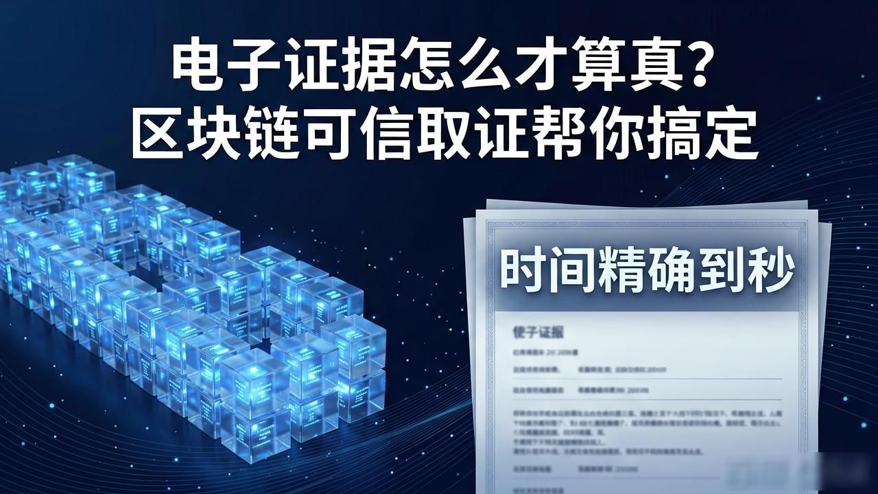电子证据怎么才算真？区块链可信取证帮你搞定