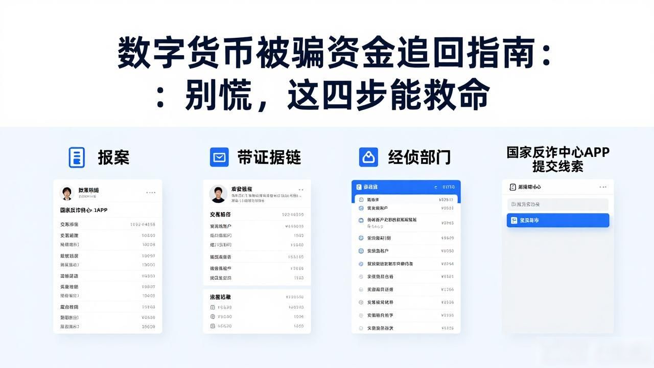 数字货币被骗资金追回指南：别慌，这四步能救命