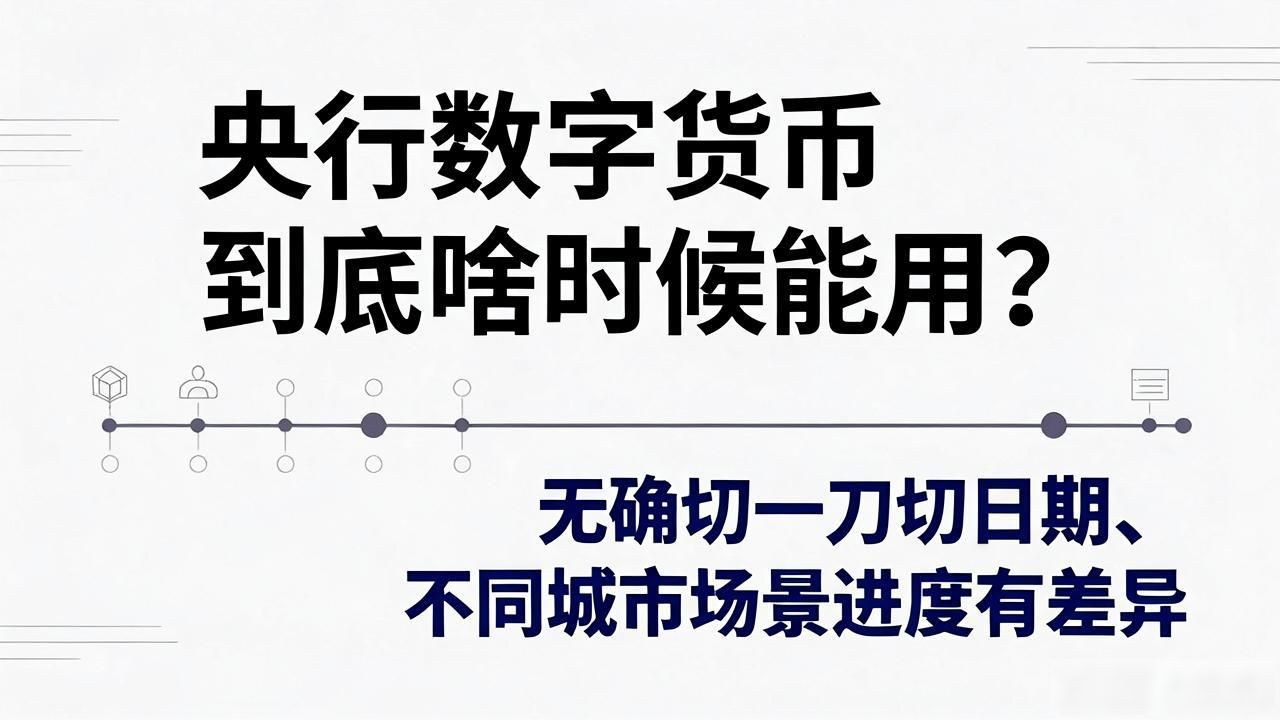 央行数字货币到底啥时候能用？