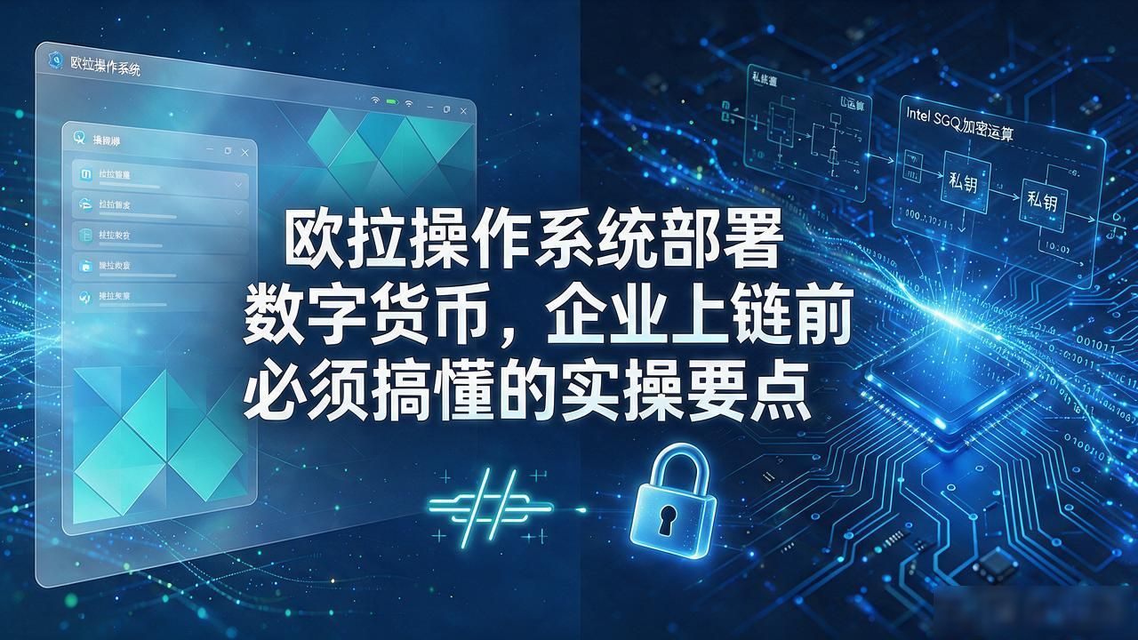 欧拉操作系统部署数字货币，企业上链前必须搞懂的实操要点