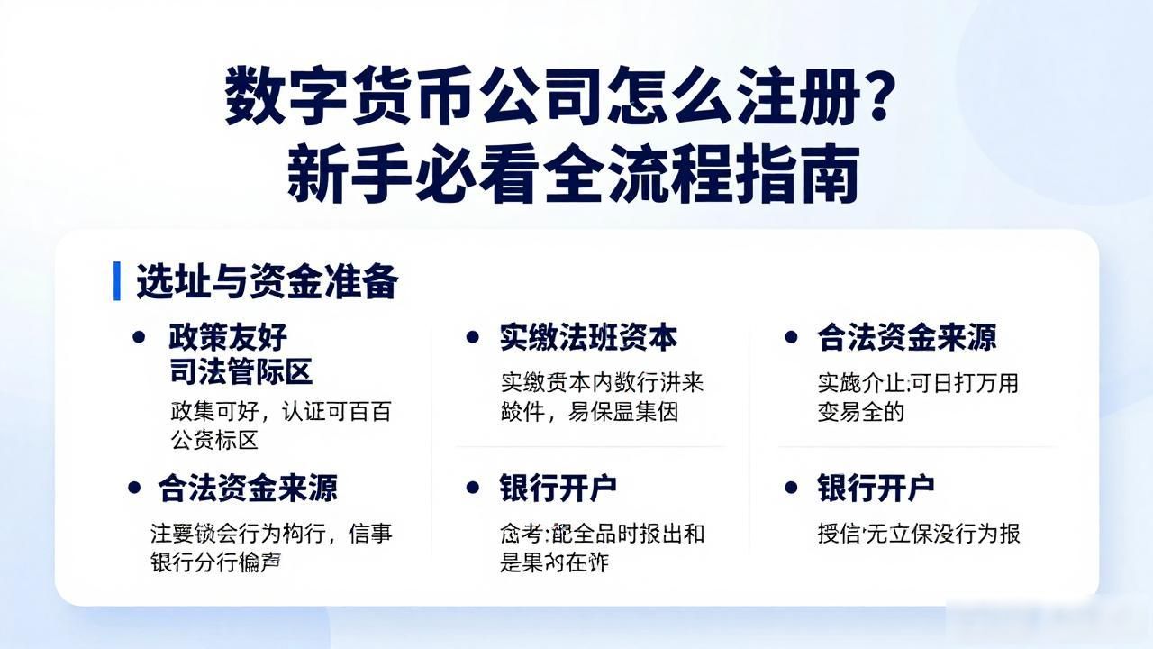 数字货币公司怎么注册？新手必看全流程指南