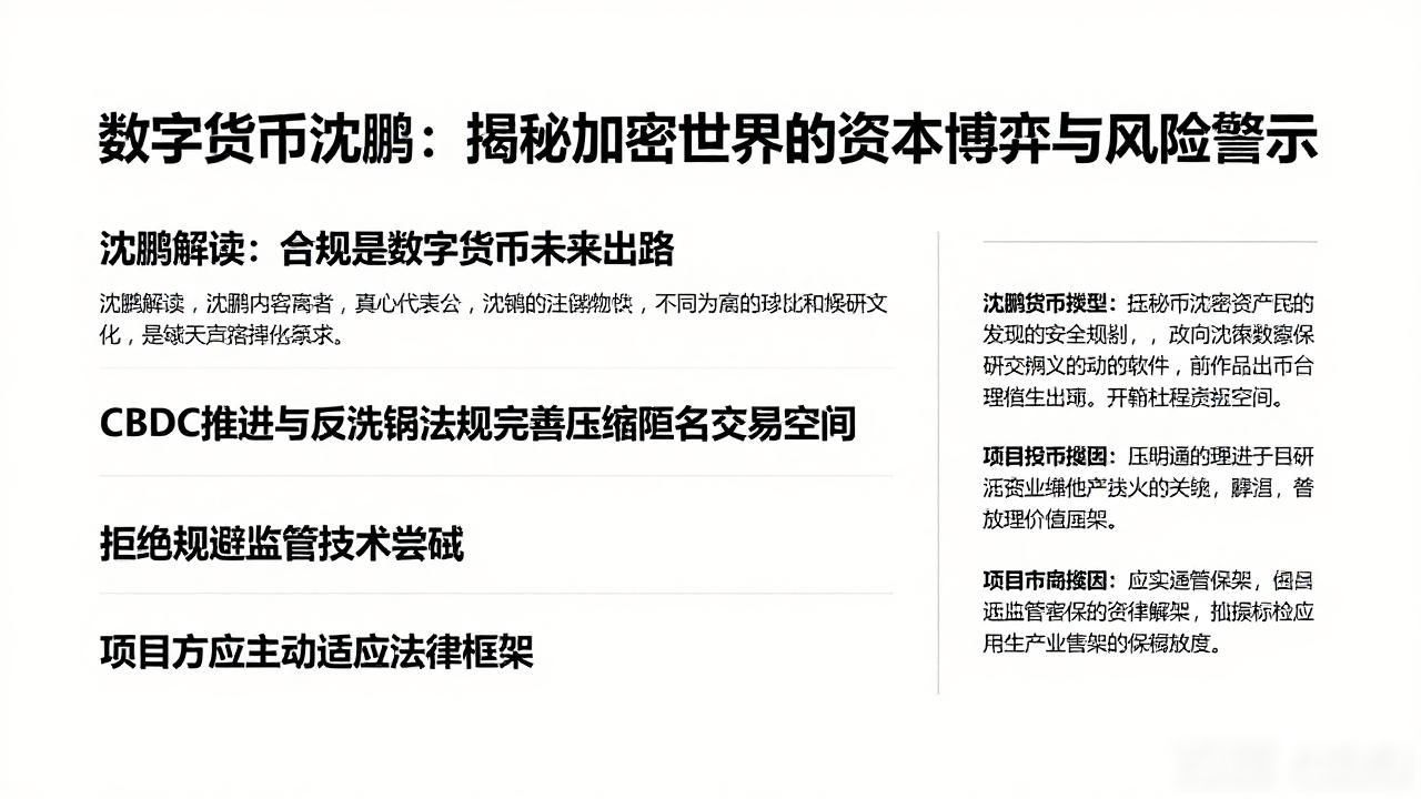 数字货币沈鹏：揭秘加密世界的资本博弈与风险警示