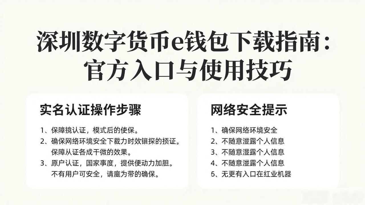 深圳数字货币e钱包下载指南：官方入口与使用技巧