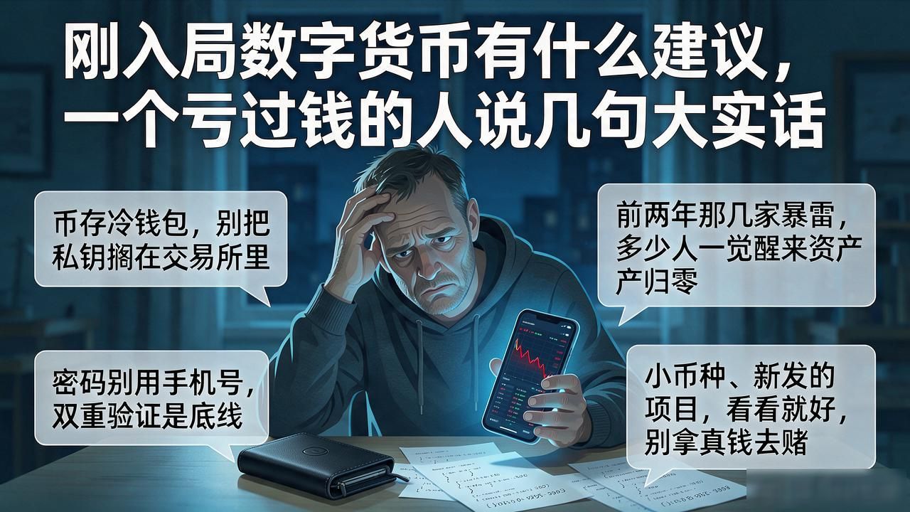 刚入局数字货币有什么建议，一个亏过钱的人说几句大实话