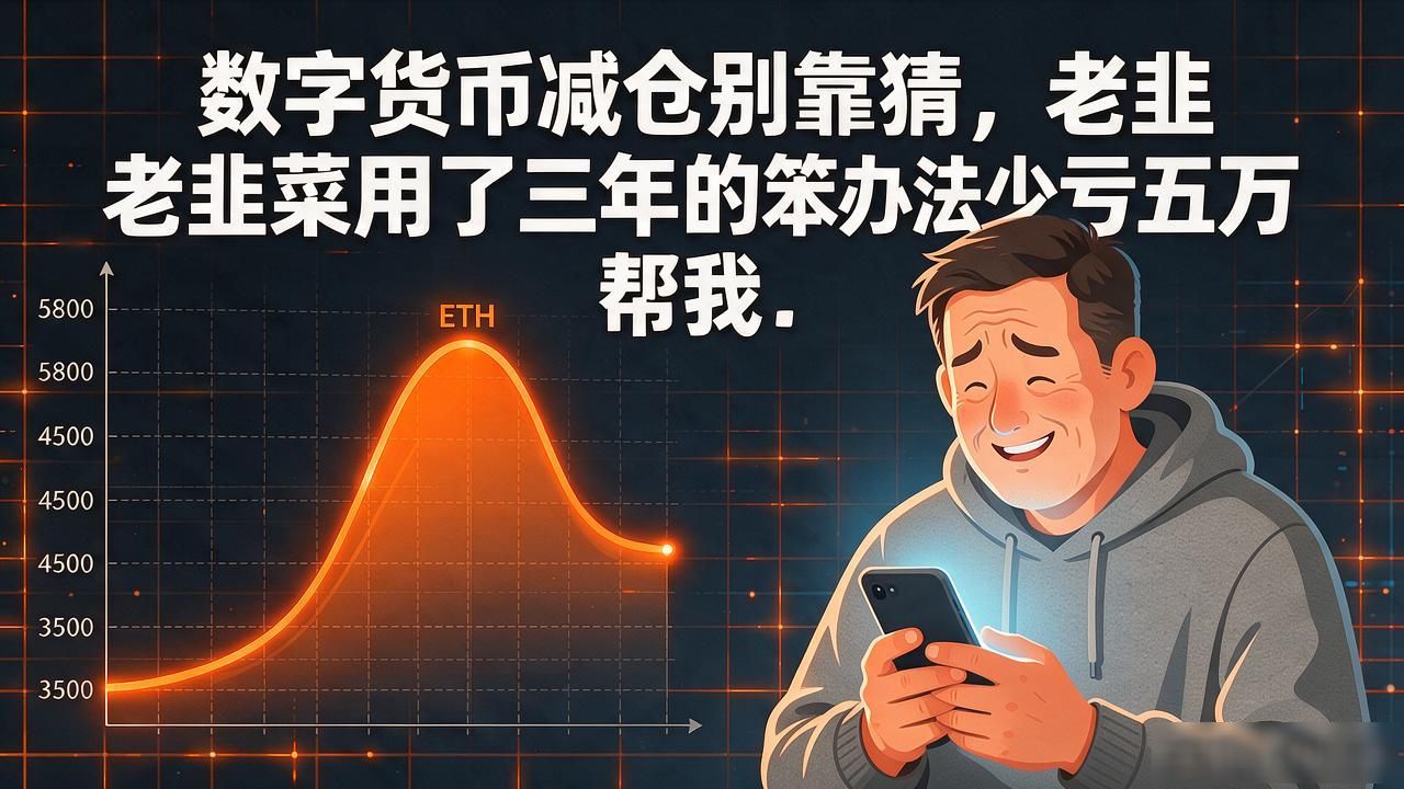 数字货币减仓别靠猜，老韭菜用了三年的笨办法帮我少亏五万