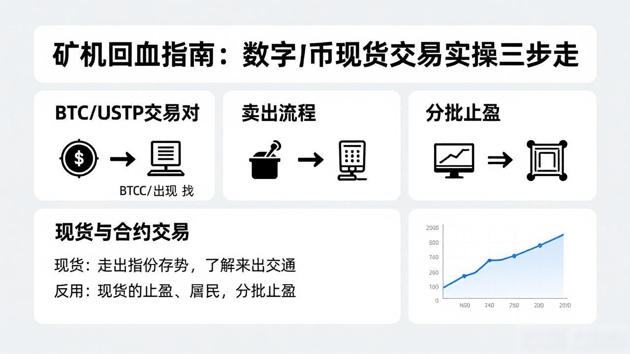 矿机回血指南：数字货币现货交易实操三步走