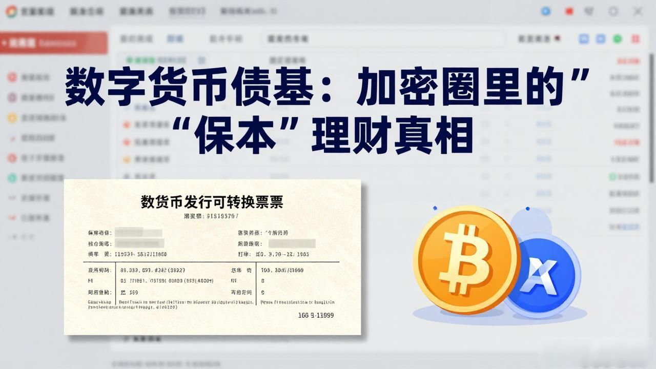 数字货币债基：加密圈里的“保本”理财真相