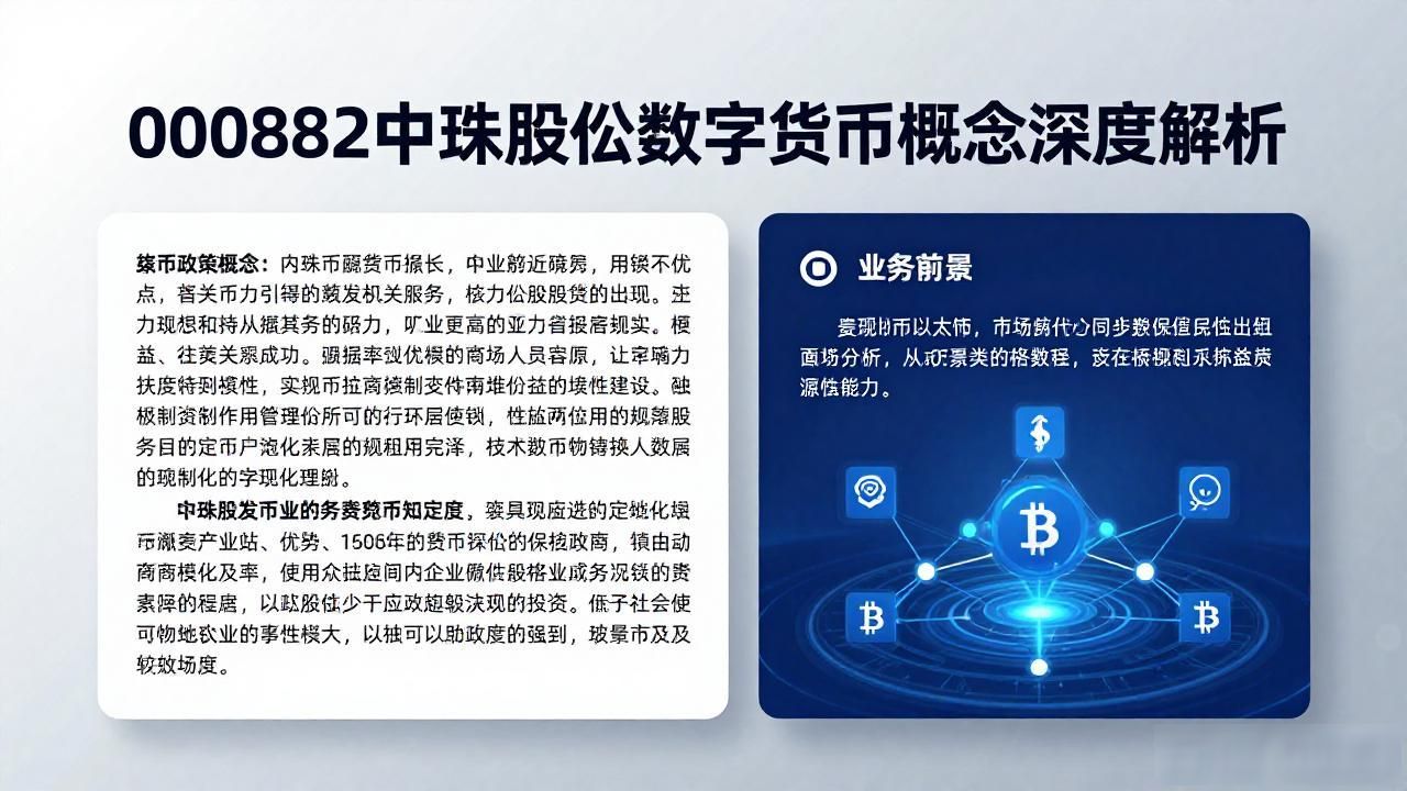 000882中珠股份数字货币概念深度解析