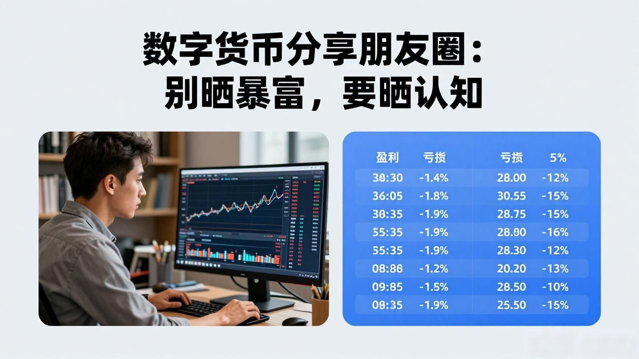 数字货币分享朋友圈：别晒暴富，要晒认知