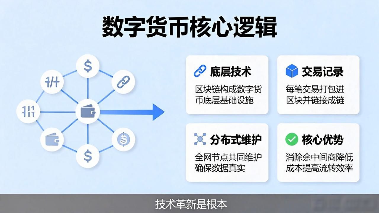 什么是数字货币？普通人一眼看懂的核心逻辑