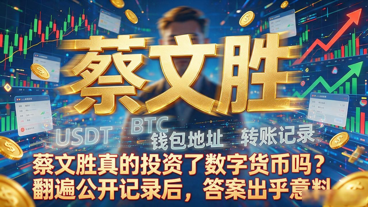 蔡文胜真的投资了数字货币吗？翻遍公开记录后，答案出乎意料