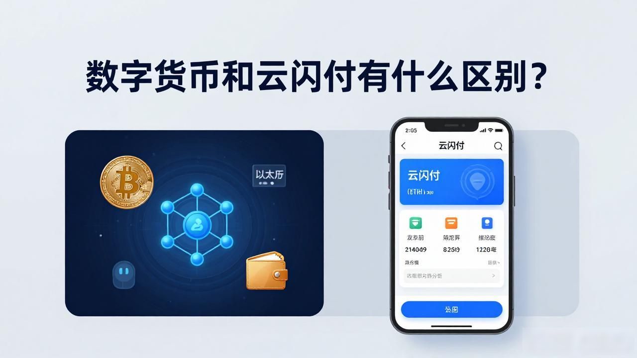 数字货币和云闪付有什么区别？