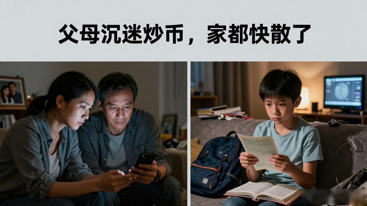 父母沉迷炒币，家都快散了