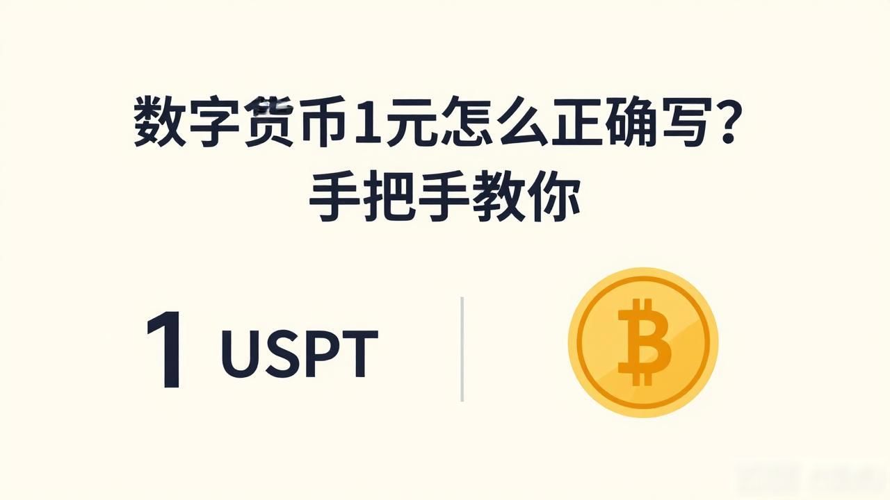 数字货币1元怎么正确写？手把手教你