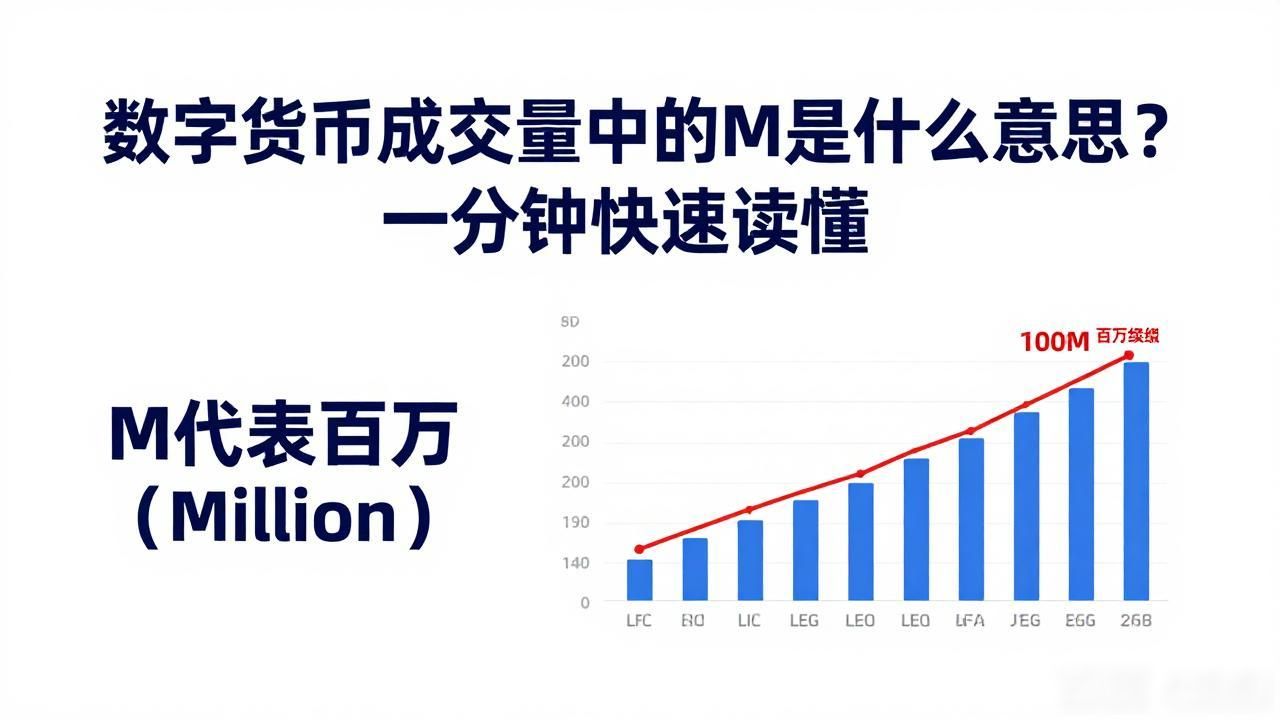 数字货币成交量中的M是什么意思？一分钟快速读懂