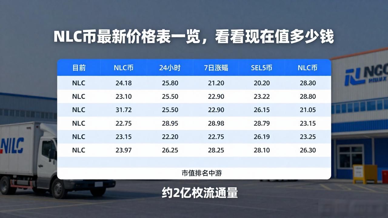 NLC币最新价格表一览，看看现在值多少钱