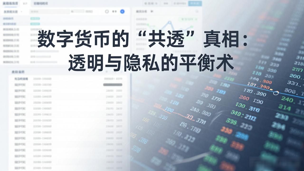 数字货币的“共透”真相：透明与隐私的平衡术