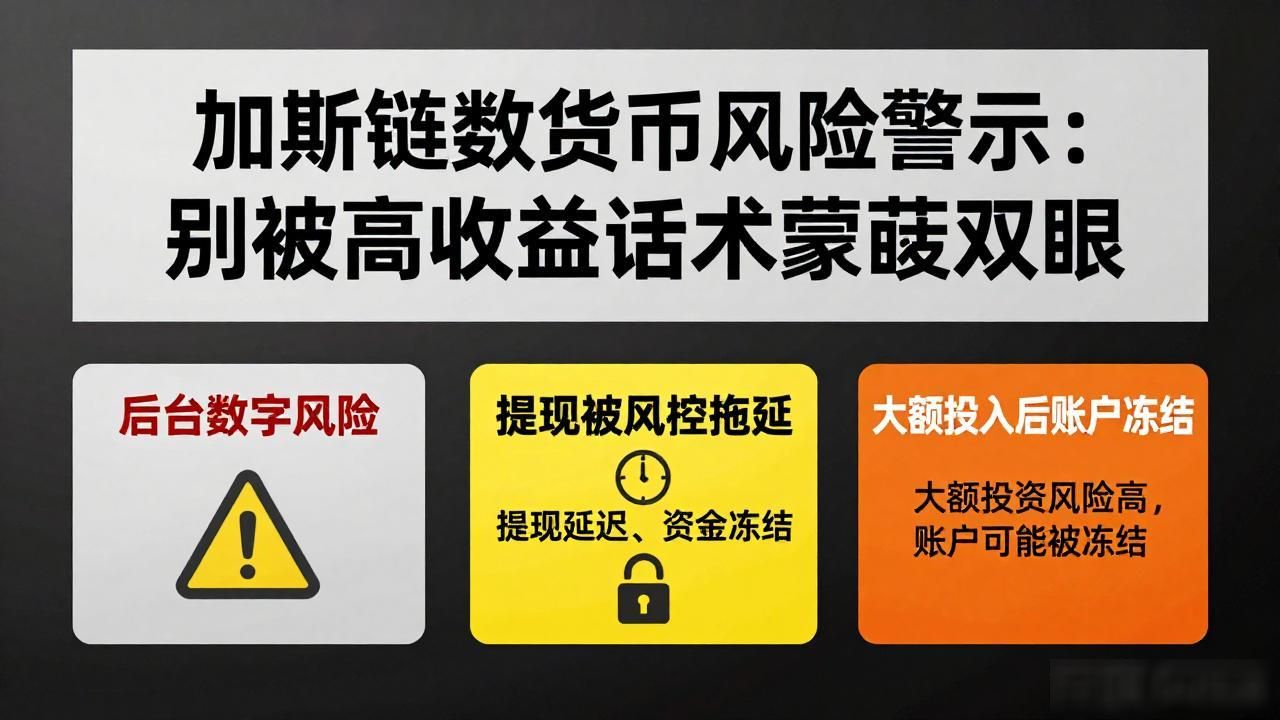 加斯链数字货币风险警示：别被高收益话术蒙蔽双眼